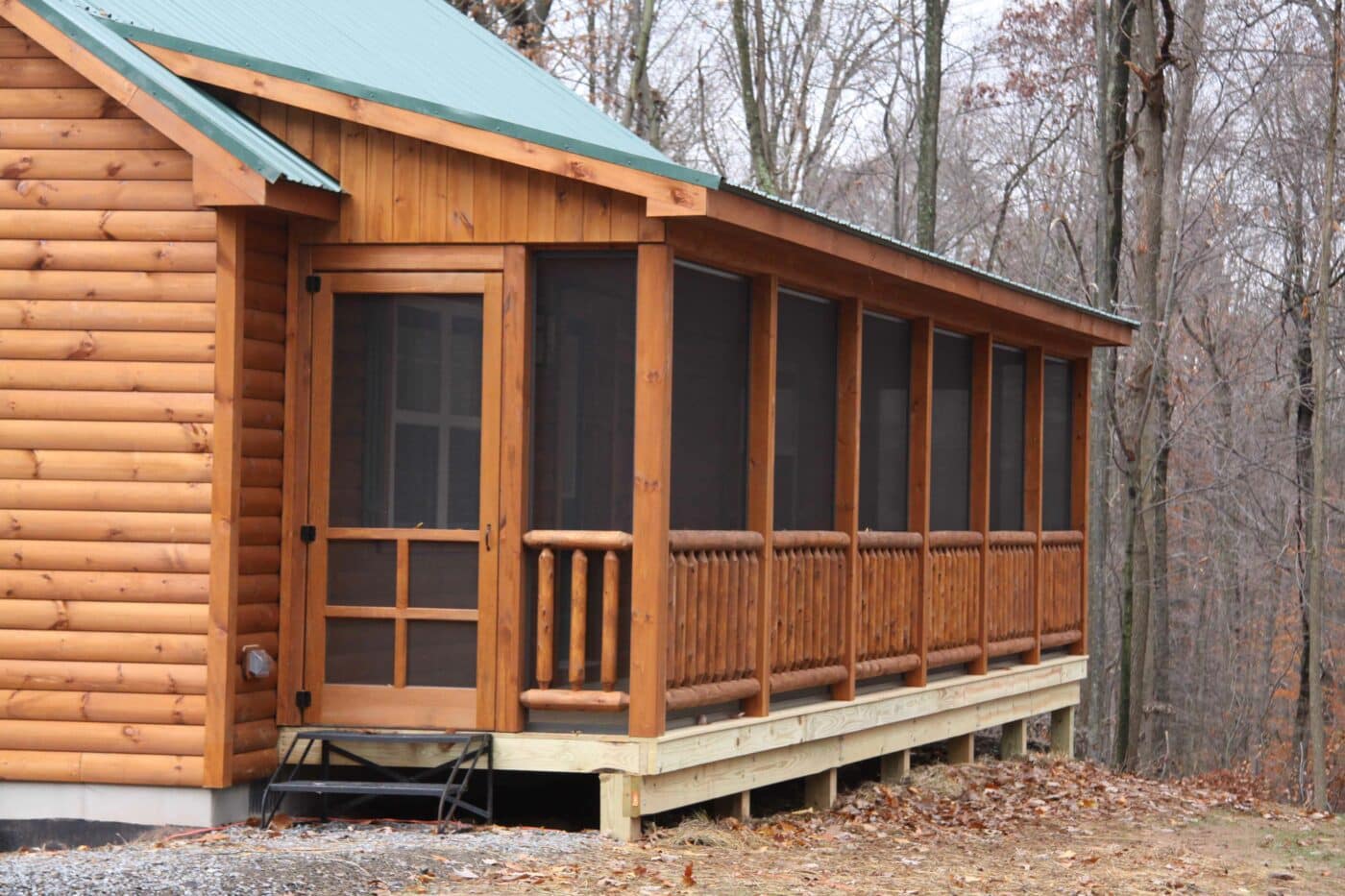 musketeer cabin screened porch