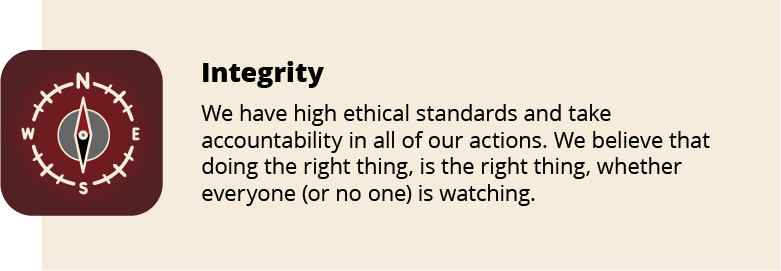 ZC Core Value Integrity