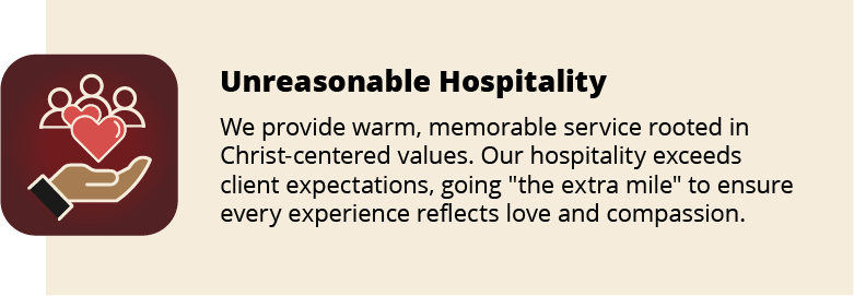 ZC Core Value Unreasonable Hospitality