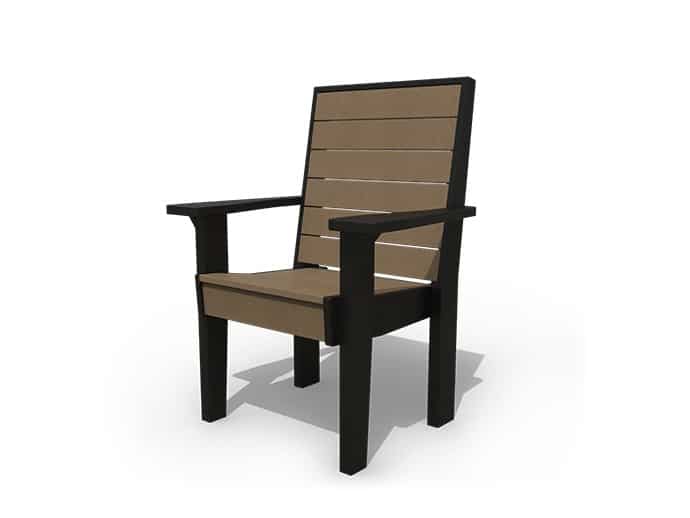 Coastal Dining Arm Chair Poly Outdoor Furniture