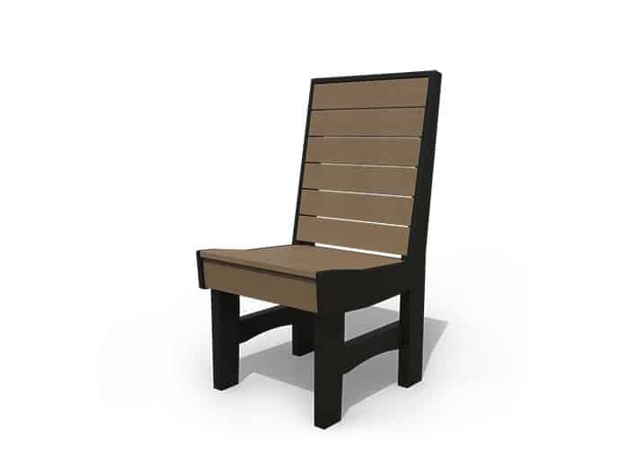 Coastal Dining Side Chair Poly Outdoor Furniture