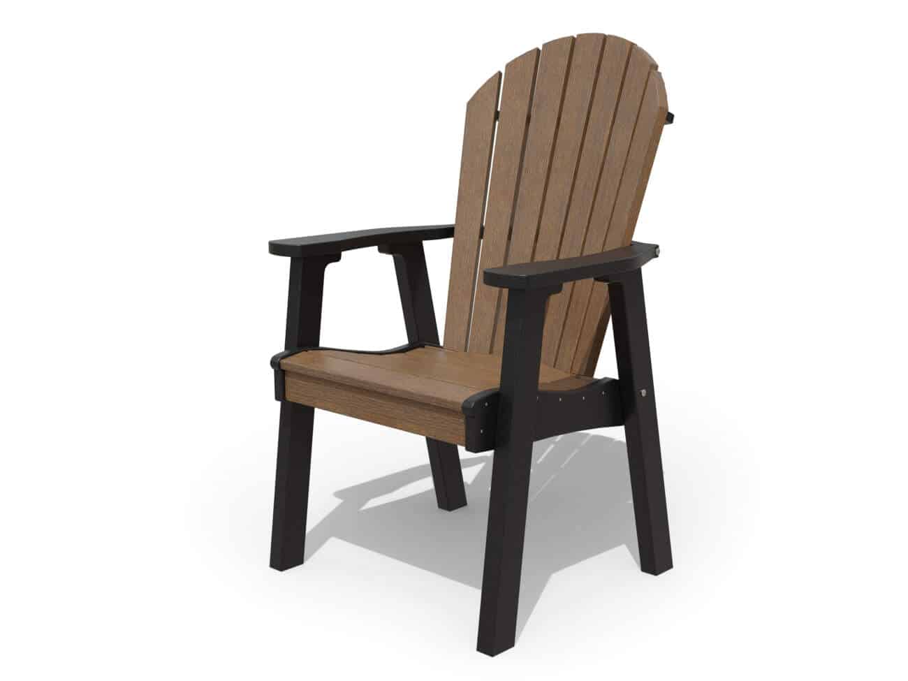Adirondack Round Dining Chair poly wood grain