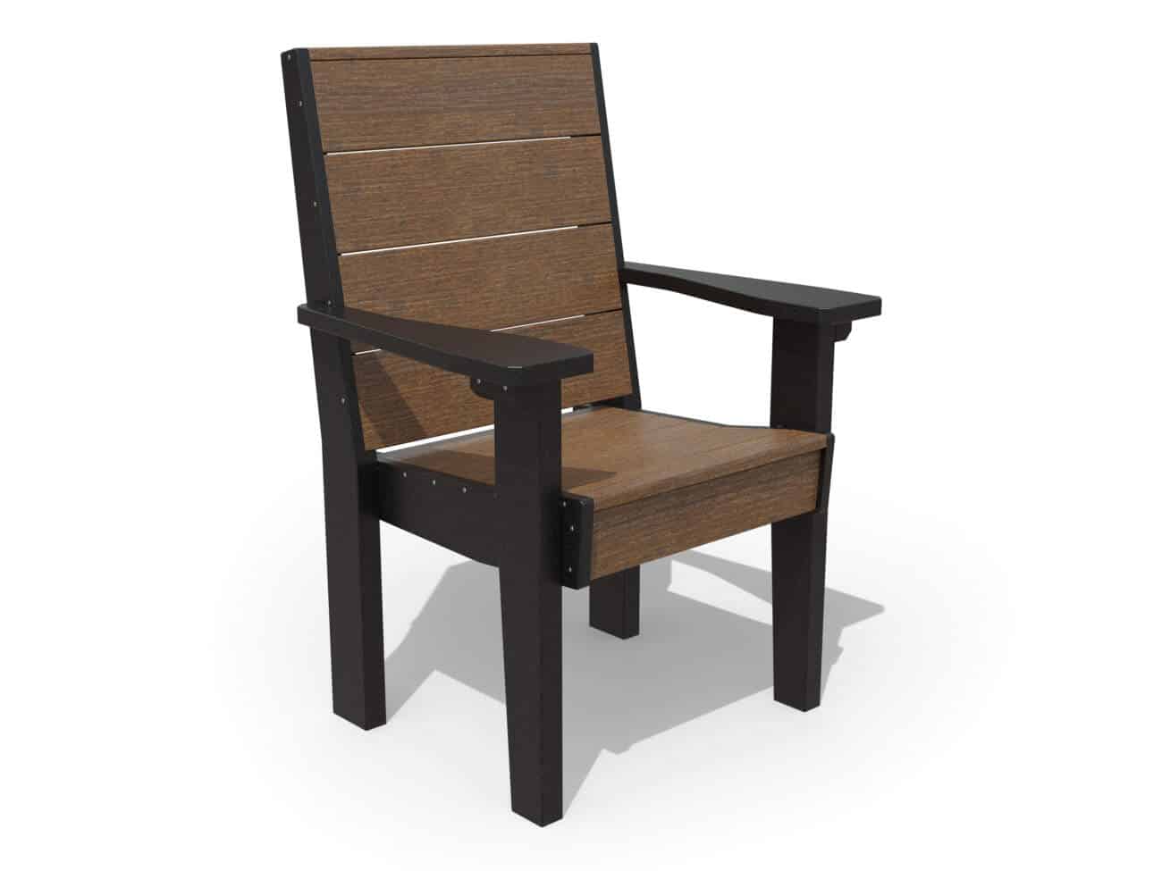 Coastal Dining Arm Chair poly wood grain