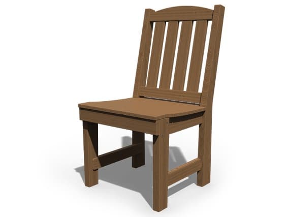 English Garden Dining Side Chair Wooden Outdoor Furniture