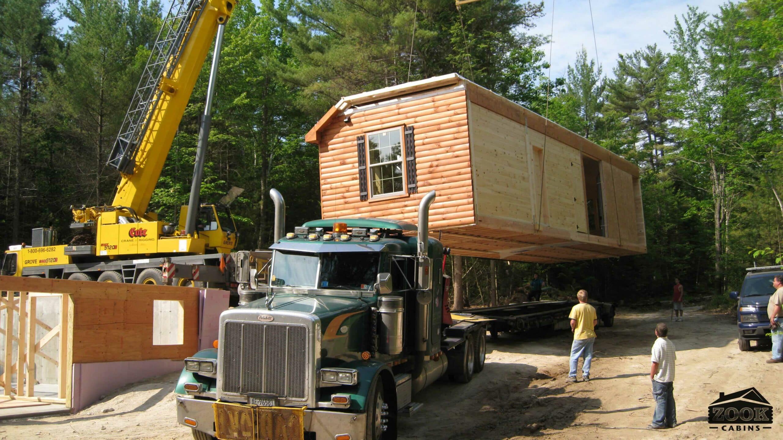 double wide log mobile home