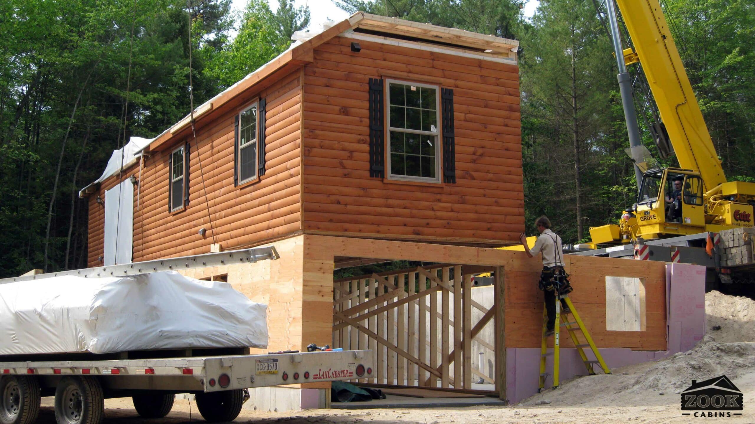 log cabin delivered