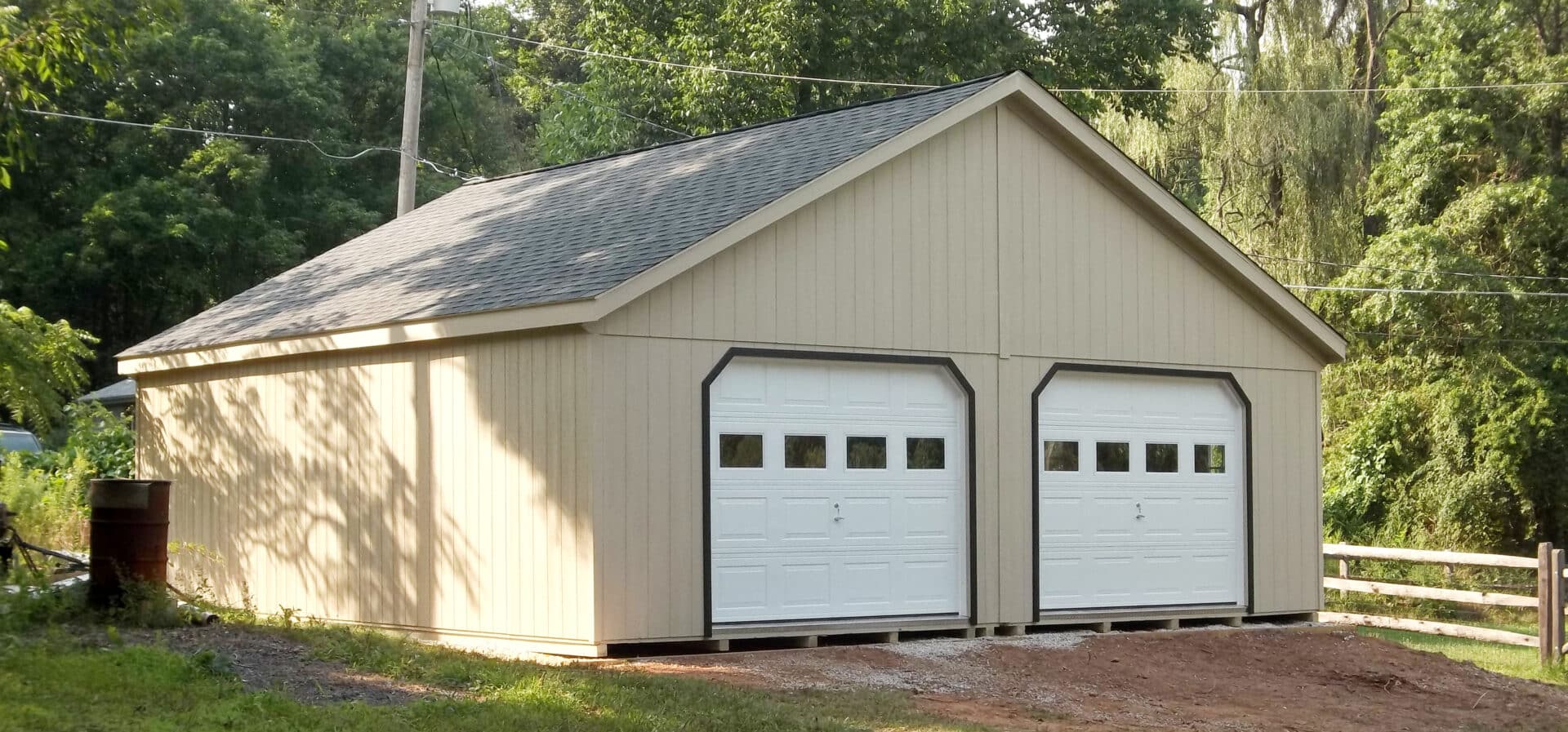 Double Wide Garages | 2 Car Garages For Sale | Zook Cabins