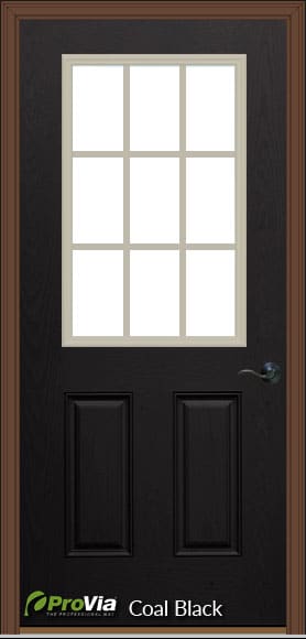 prefab log cabin entry door black