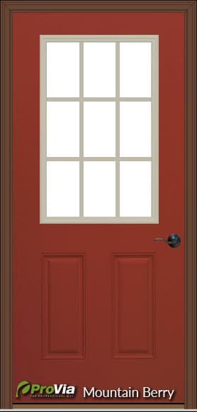 prefab log cabin entry door mountain berry