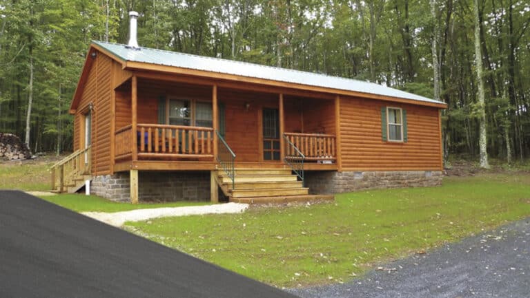 ebbert review log cabin home with porch