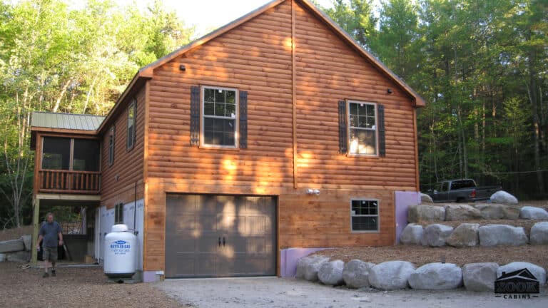 mcgurk prefab cabin basement garage porch screenroom